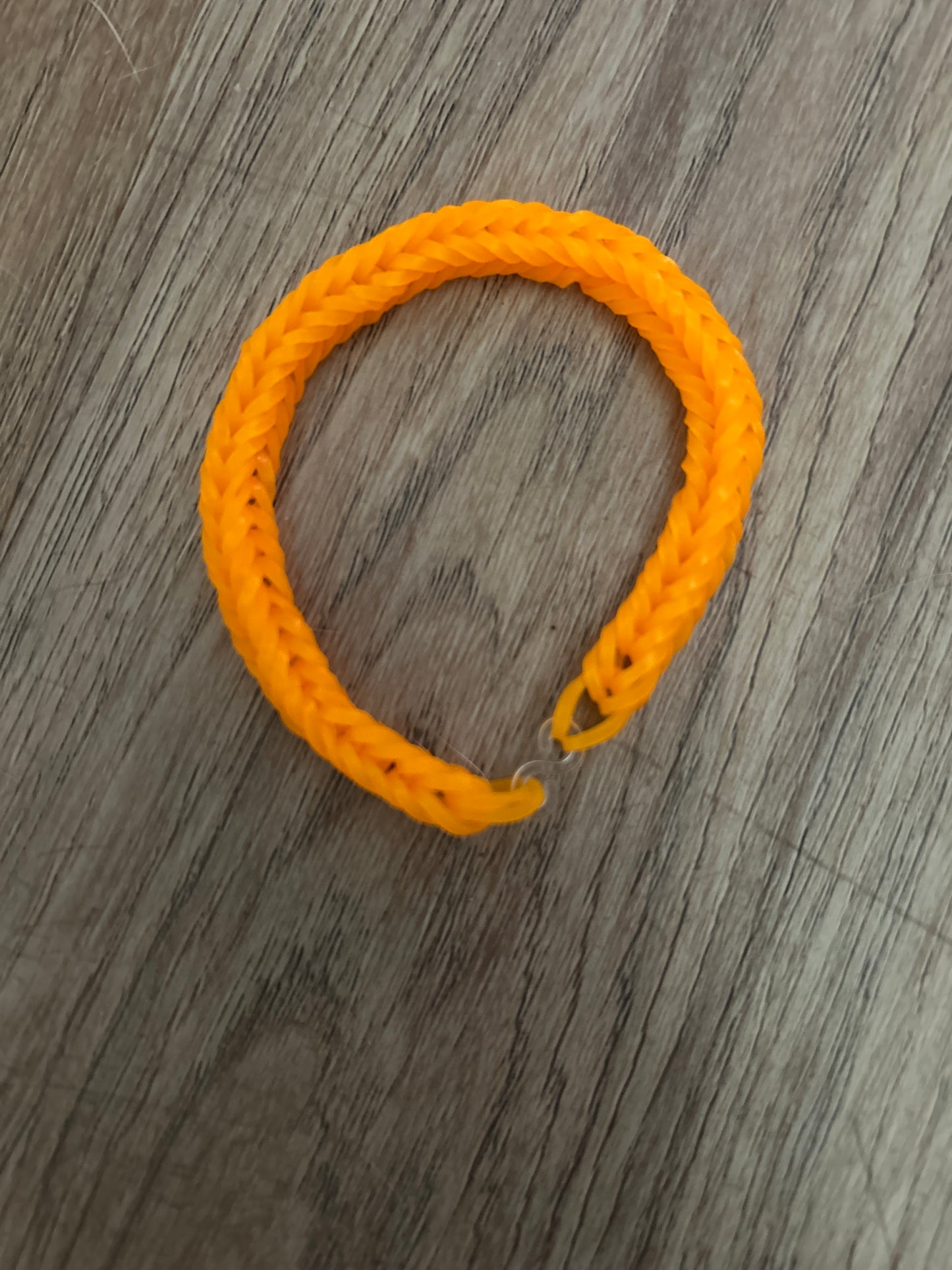 Orange rubber band bracelets