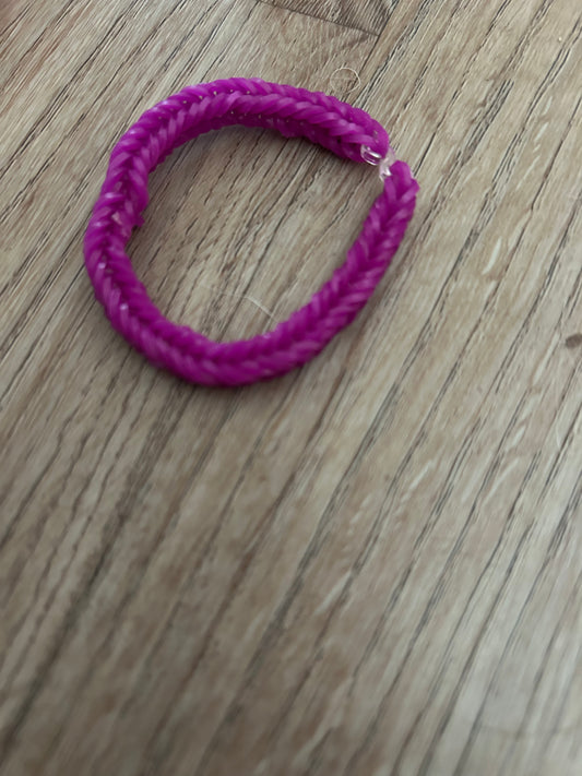 Purple rubber band bracelets