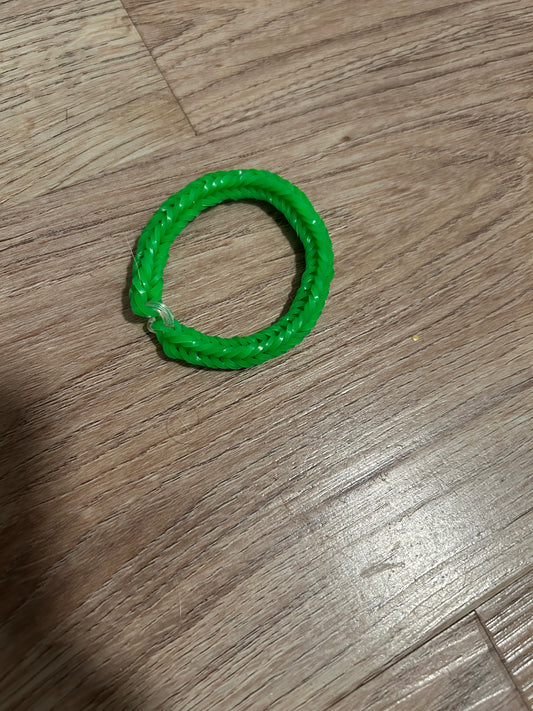 Green rubber band bracelets